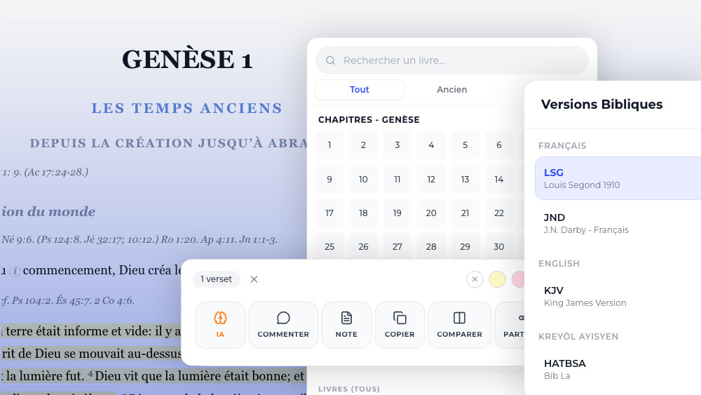 La Bible à portée de main